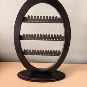 Elegant Black Jewelry Organizer Earring Holder Display Tree